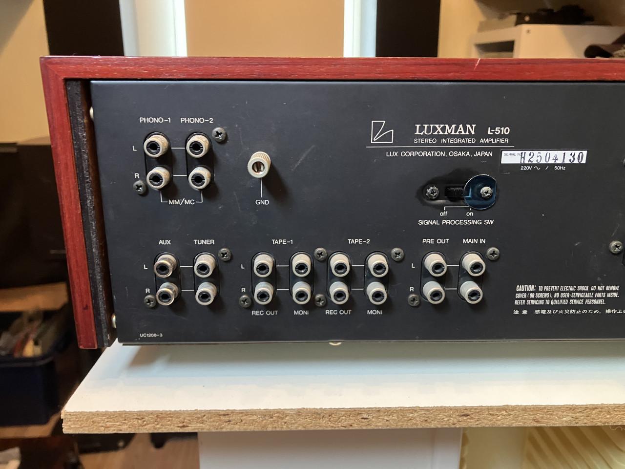 Luxman L-510 vintage top versterker met MM en MC 2x112W service + garantie