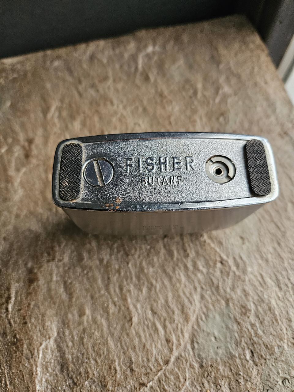 Mooie grote vintage butane tafelaansteker merk Fisher...