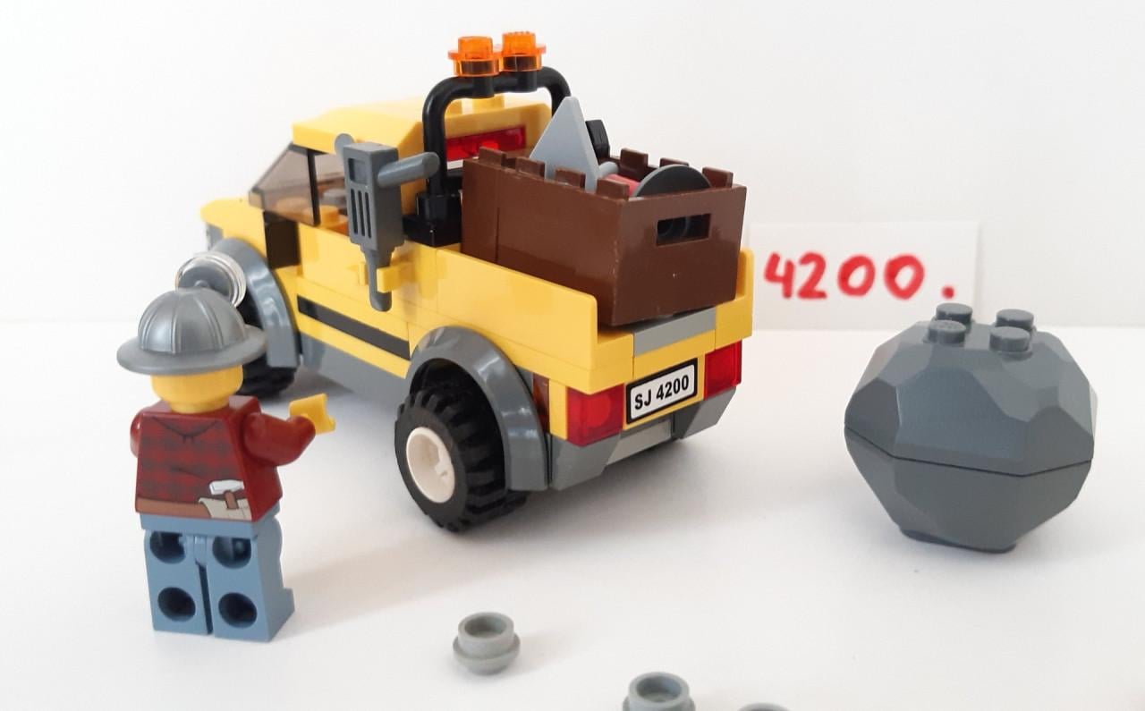 Lego City 4200: mijnbouw truck met mijnwerker