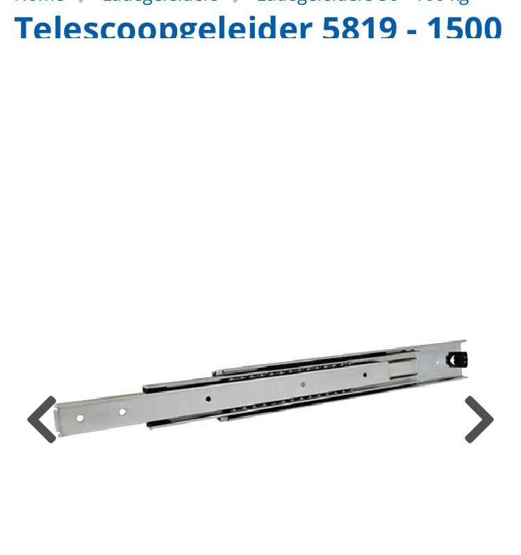 Telescoopgeleider 5819 - 1500 mm