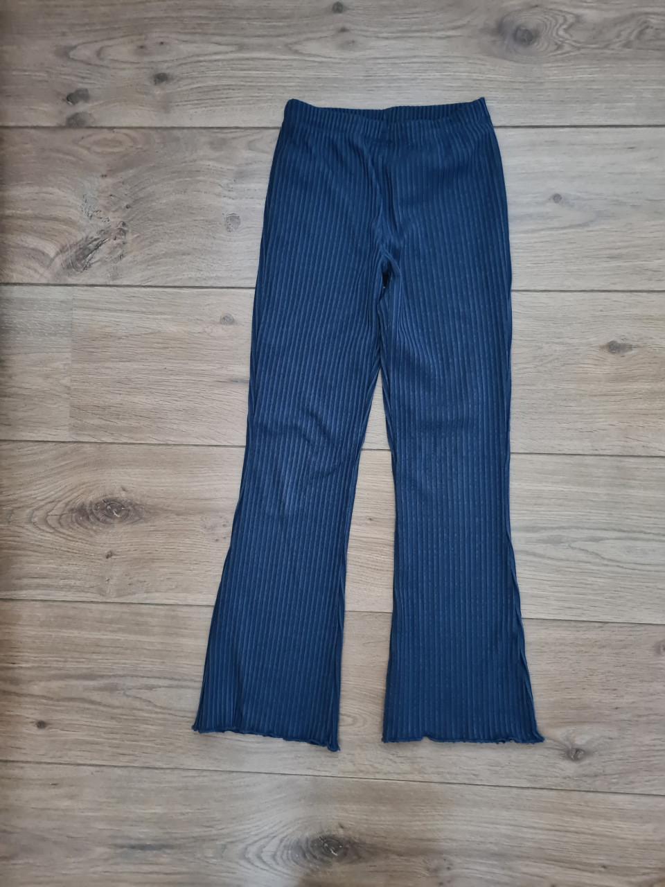 Zeeman blauwe flared broek maat 128