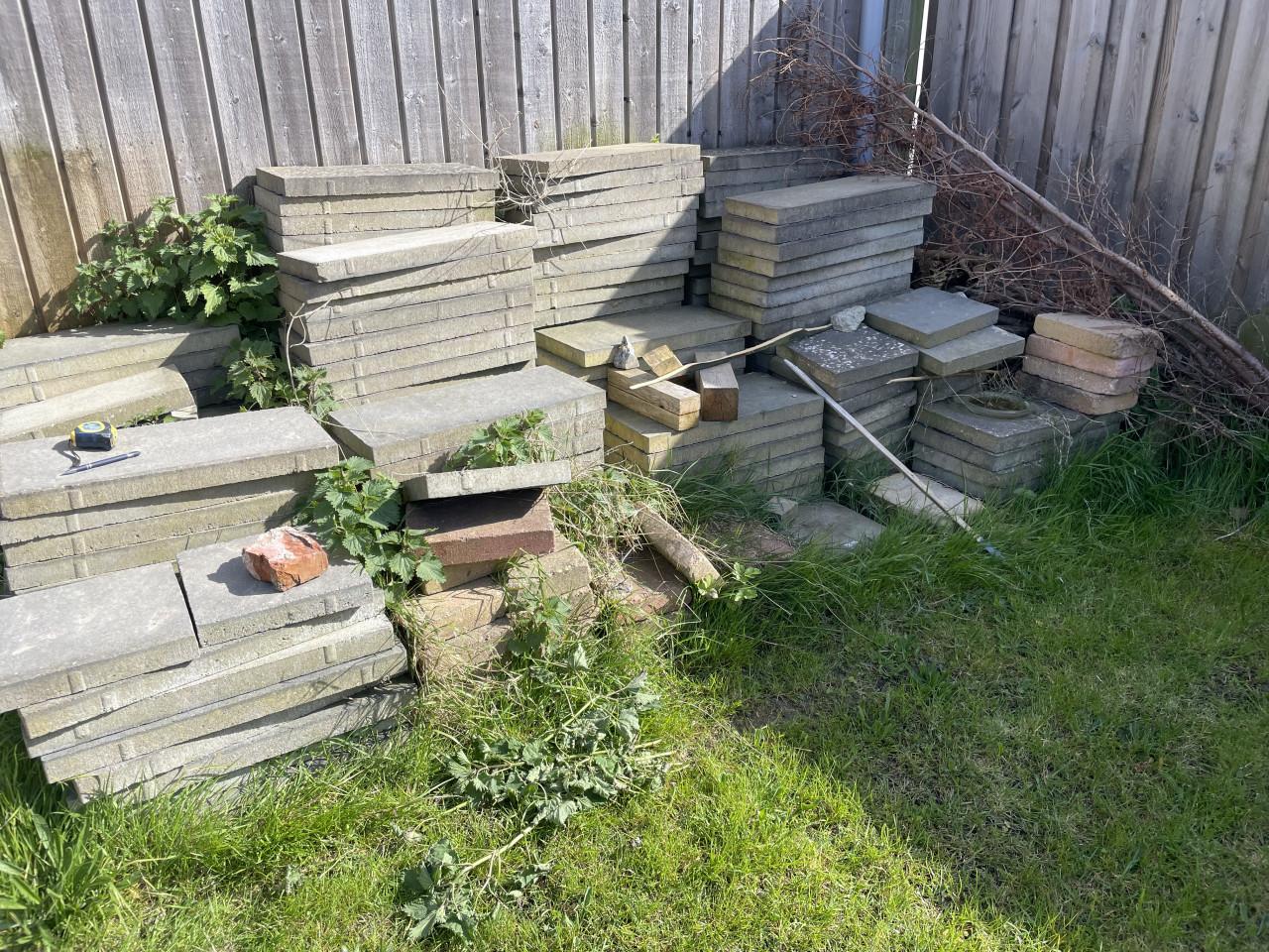 Tuintegels gratis afhalen