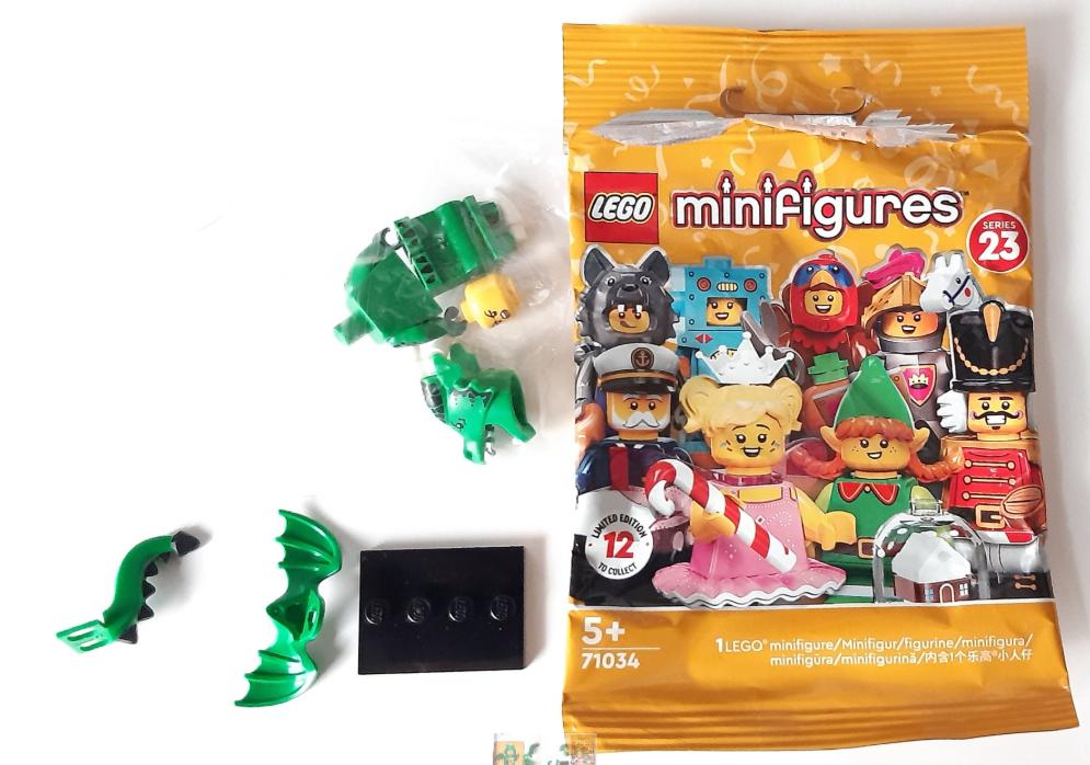 Lego minifiguur : col23 Groen Drakenkostuum, Serie 23