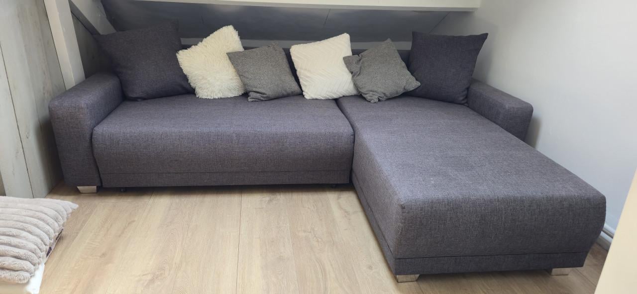 Te koop: Slaapbank grijs
