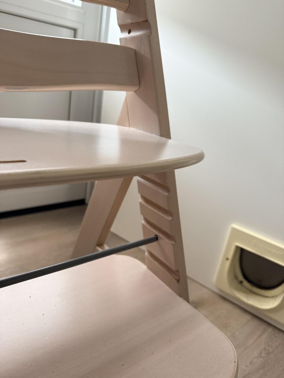 Hauck houten kinderstoel meegroeidtoel whitewash
