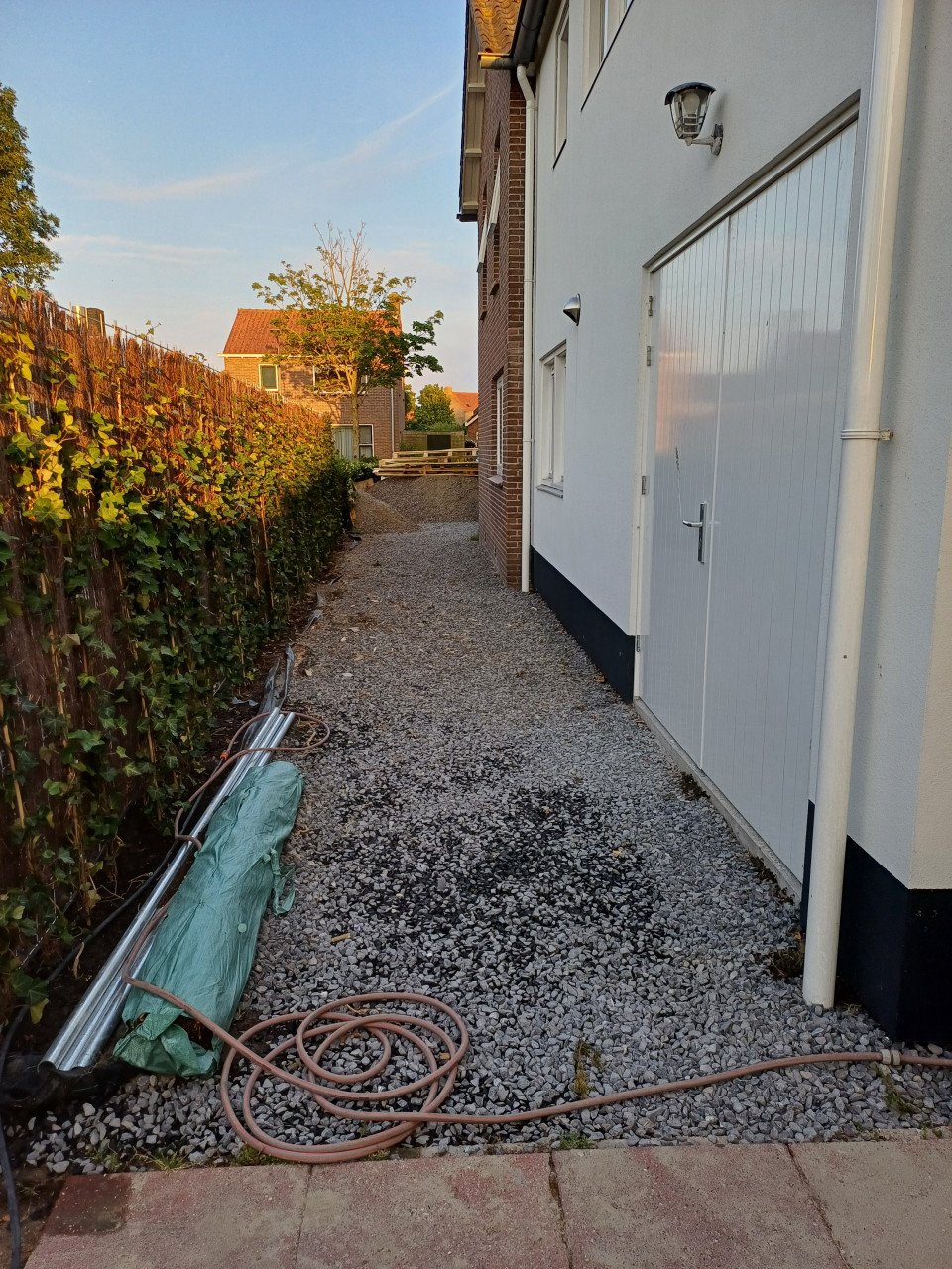 Grind als erfverharding