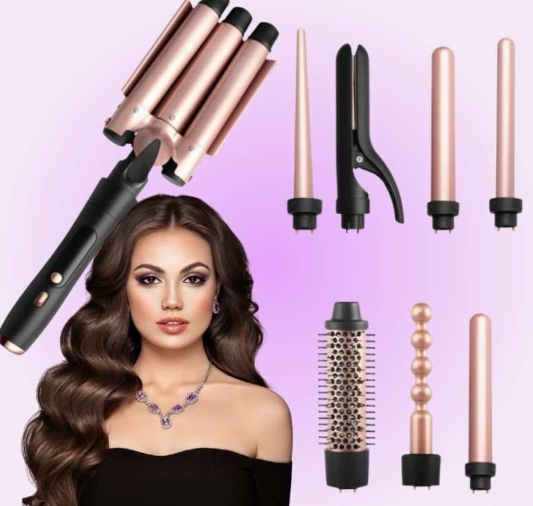 PROFESSIONELE KERAMISCHE HAARSTYLINGSET 8in1