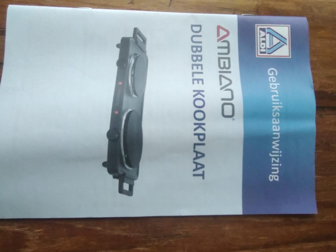 Dubbele elektrische kookplaat