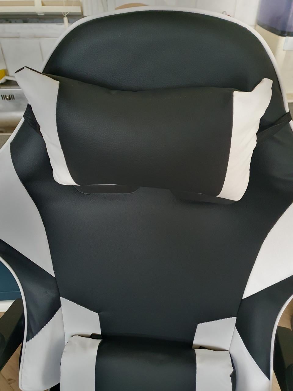 Bayt gamingstoel zwart wit bureaustoel gamer chair