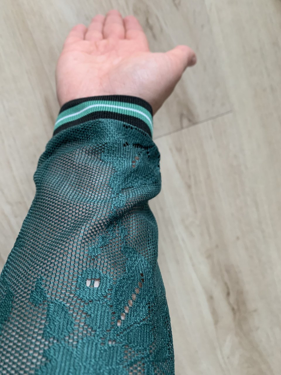 Groen shirt met lange mouwen maat S