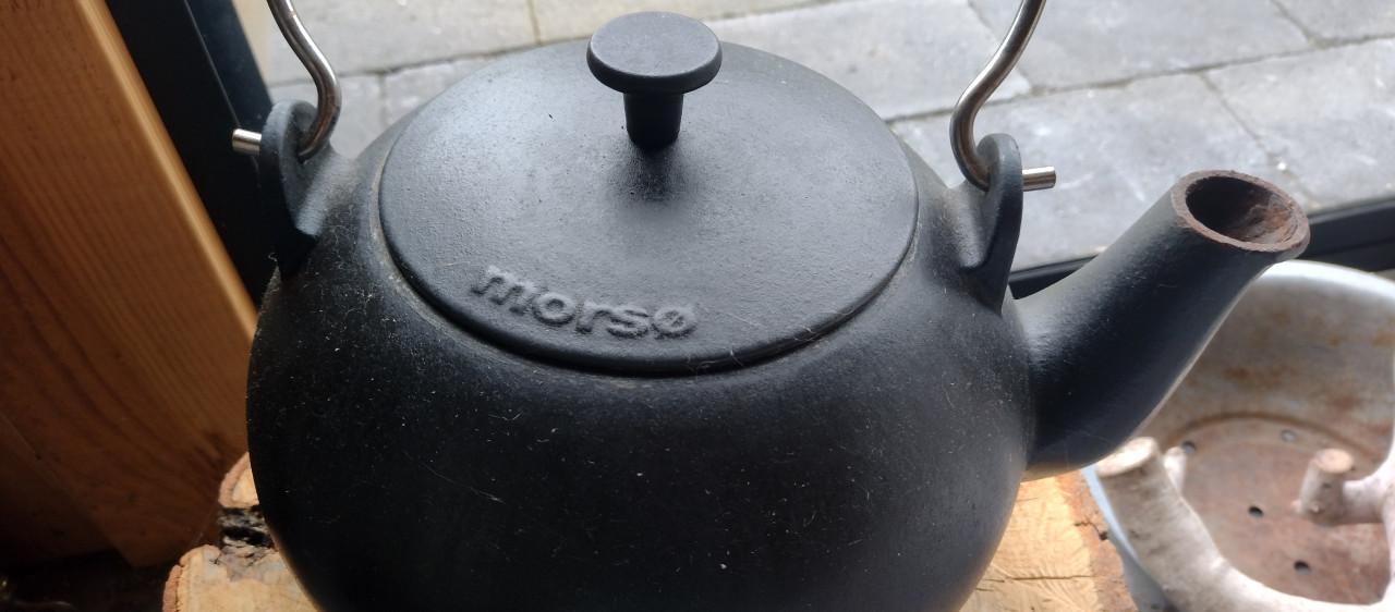 Water verdamper / gietijzeren ketel morsø.