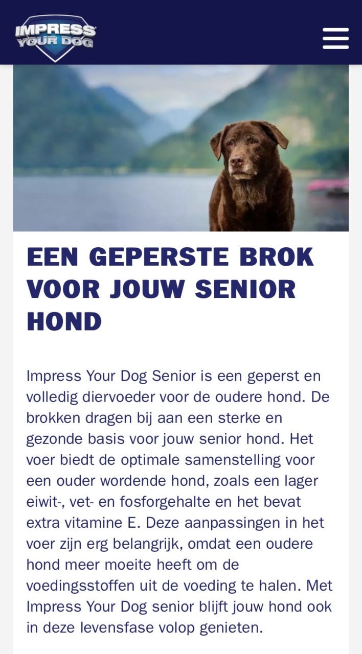 Hondenbrokken Impress 12,5 kilo