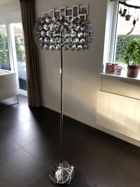 Verchroomde Vloerlamp