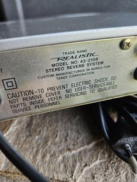 Werkende vintage Realistic 42-2108 Stereo Reverb...