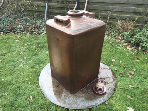 Keramiek fles,groot model,gesigneerd