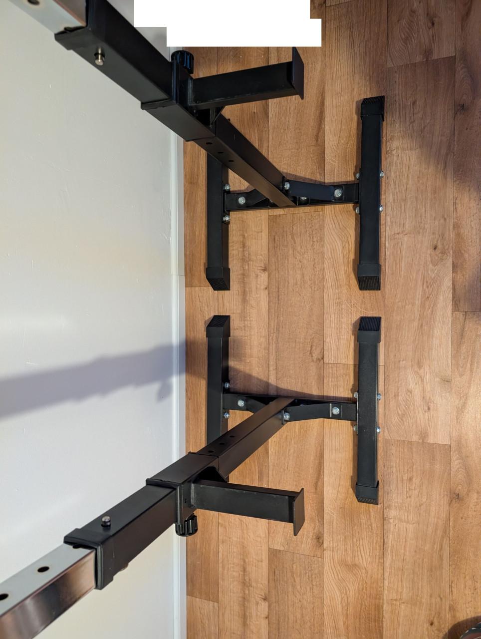 Verstelbare Haltersteunen: voor o.a. benchpress en squats