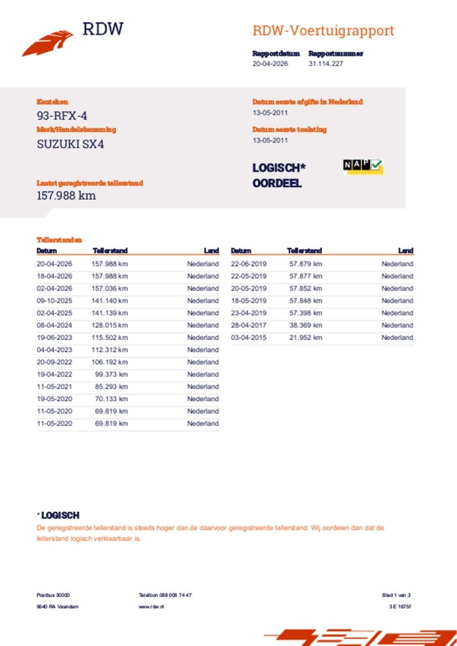 Suzuki Sx4 1.6 limited | climate | trekhaak | apk/beurt