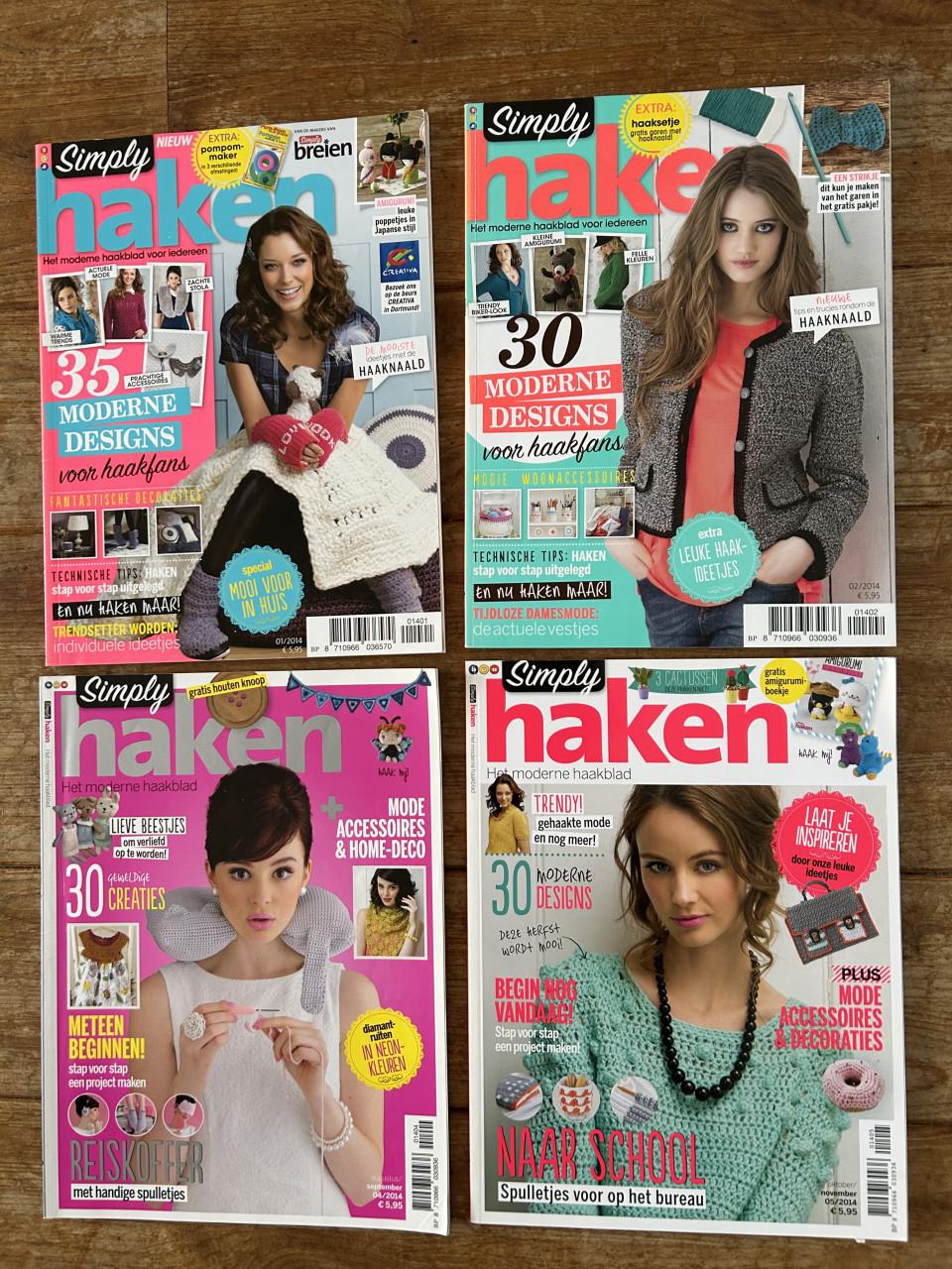 Simply haken. Modern haaktijdschrift, diverse jaren.