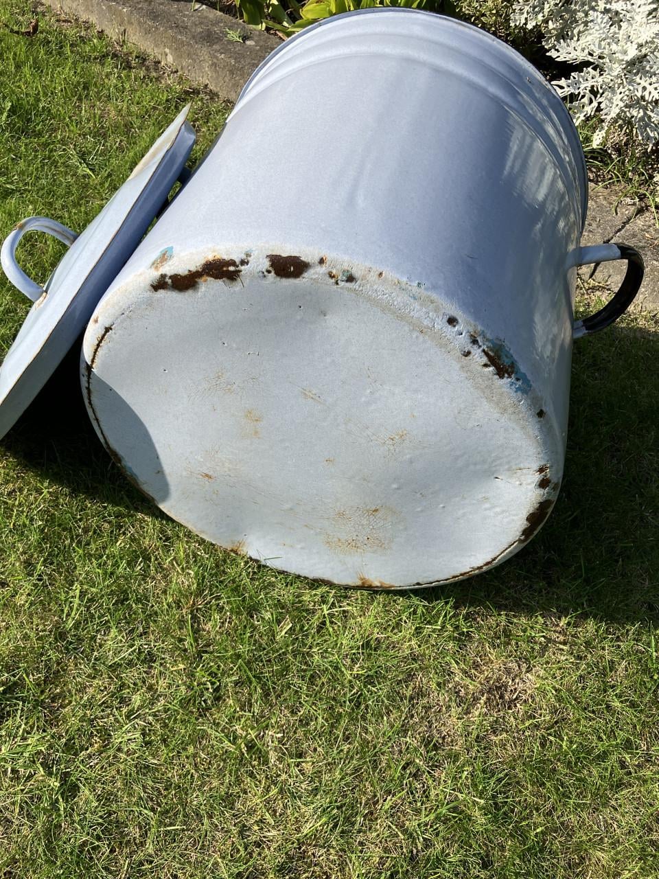 Emaille stomer – grote steriliseerketel 42cm