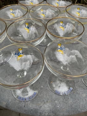 Babycham glazen jaren 50-60