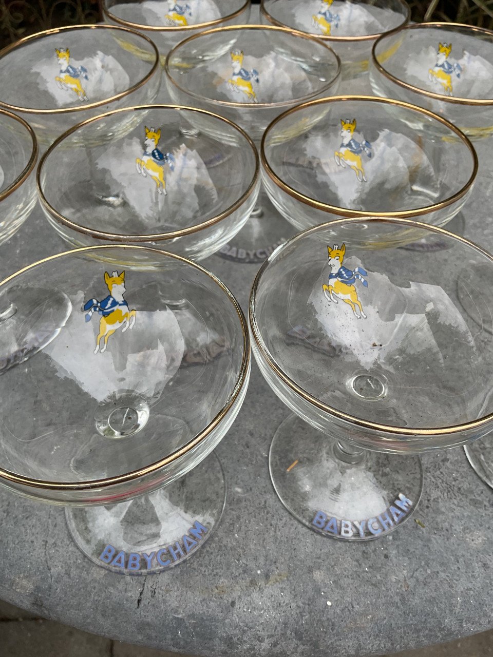 Babycham glazen jaren 50-60