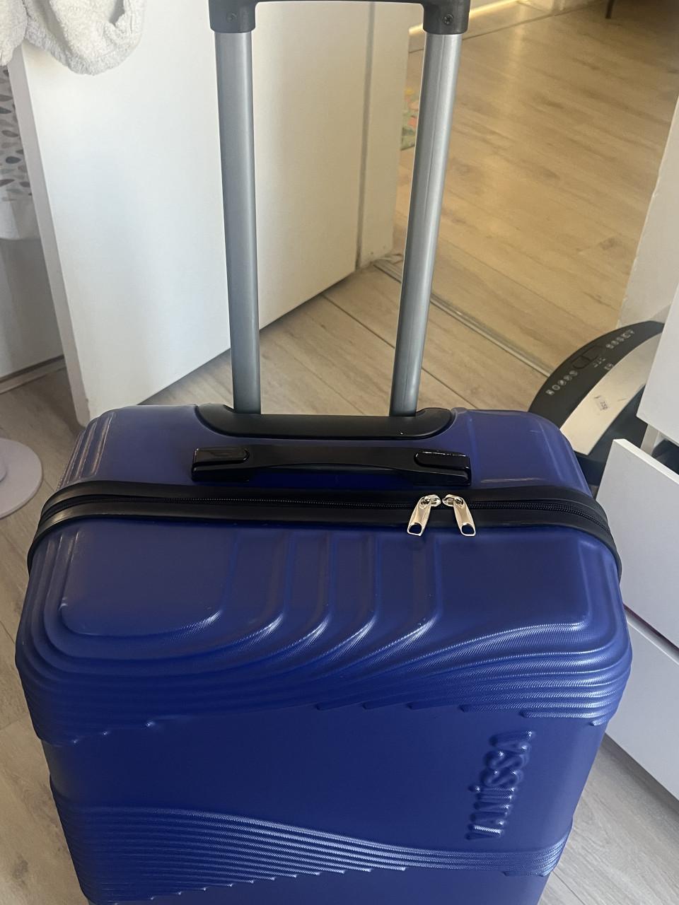 Prachtige blauwe ruimbagage koffer (Vanissa) reiskoffer