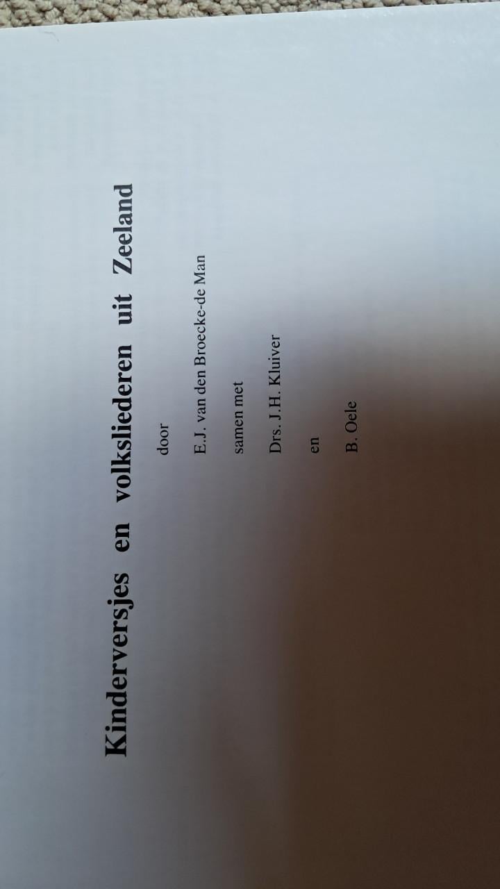 Boeken Zeeland Zeeland Zeeuwse liedjes Set van 2 leuke boeken