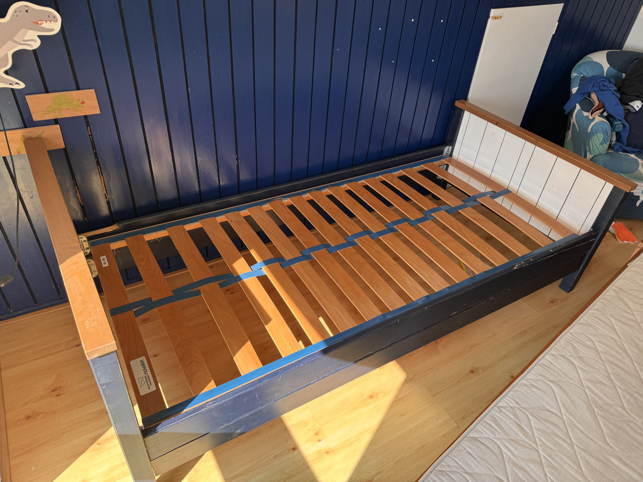 1 persoonsbed jongen blauw
