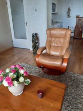Draaibare leren stoel