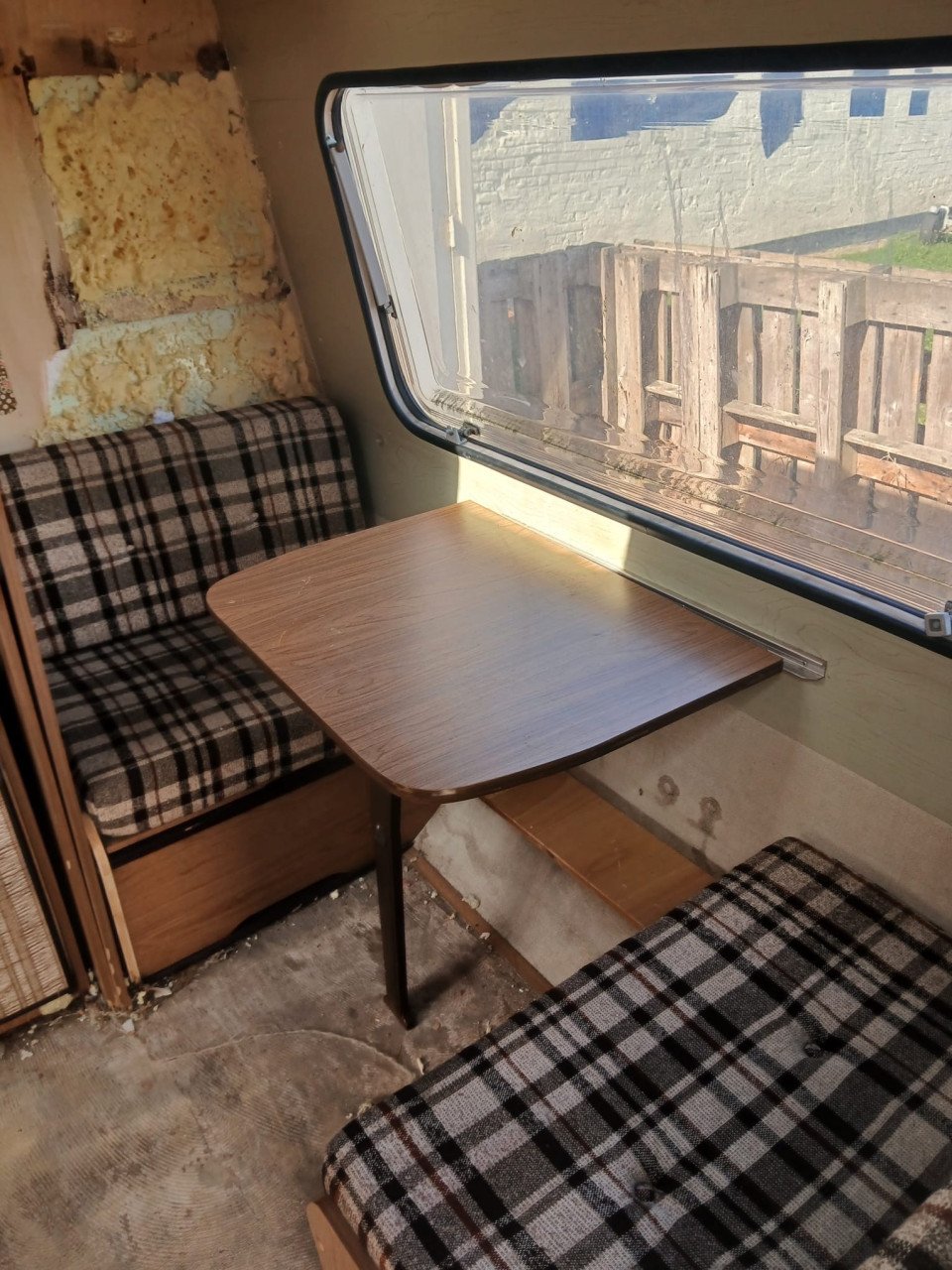 Oude caravan