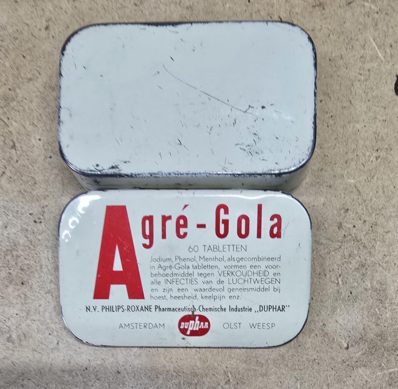 Oud Agré-Gola blikje