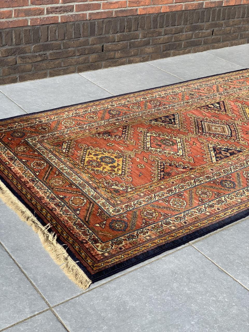 ✨Super Leuk Handgeknoopt Vintage Vloerkleed Louis de Poortere✨