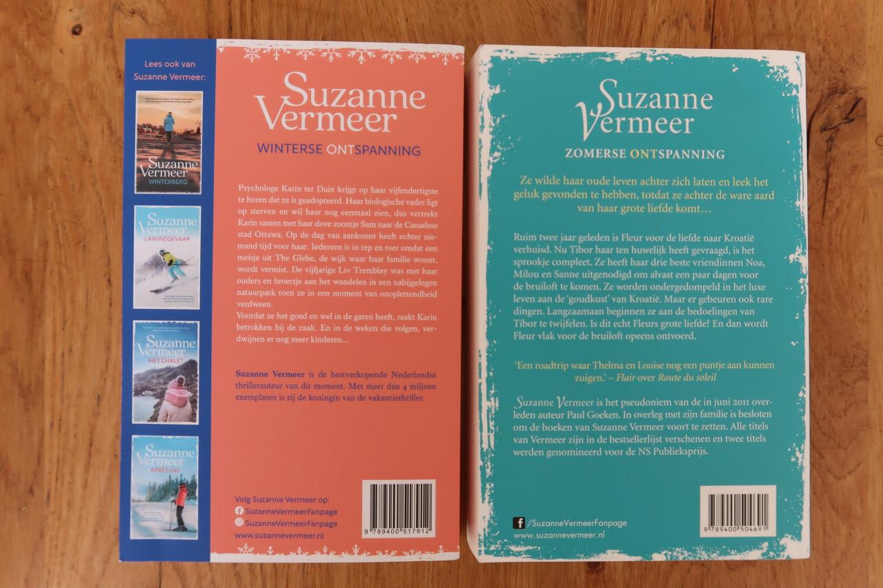 Suzanne Vermeer; "Winternacht" en "Goudkust" €2,50 per stuk