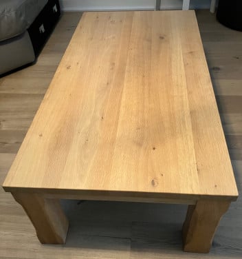 Salontafel massief eiken