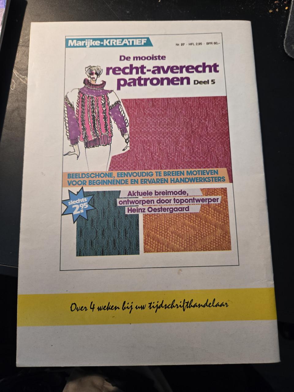 Vintage 'Marijke-Kreatief' haakpatronenblad