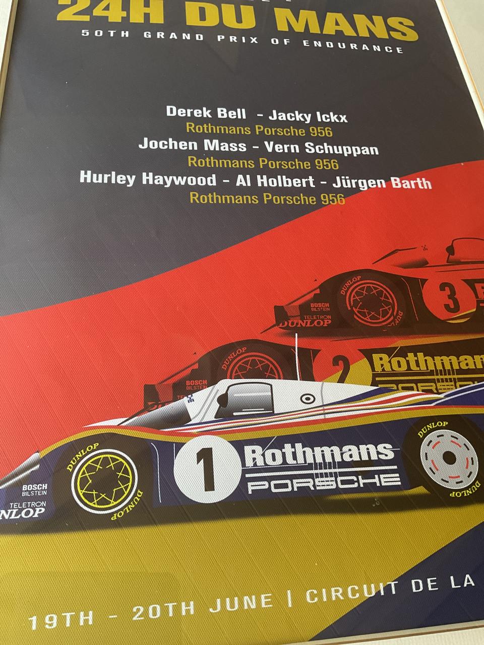Rothmans Porsche Le Mans affiche
