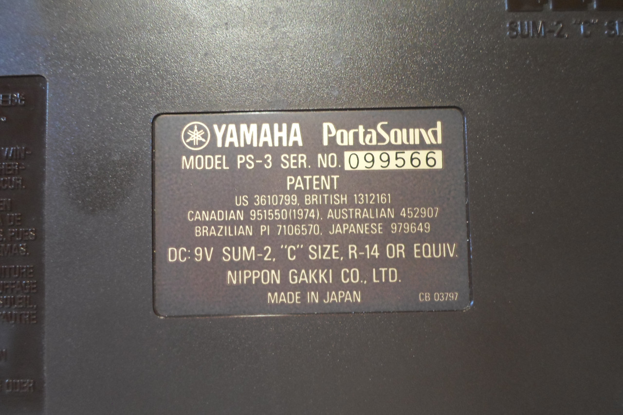 Yamaha PortaSound PS-3
