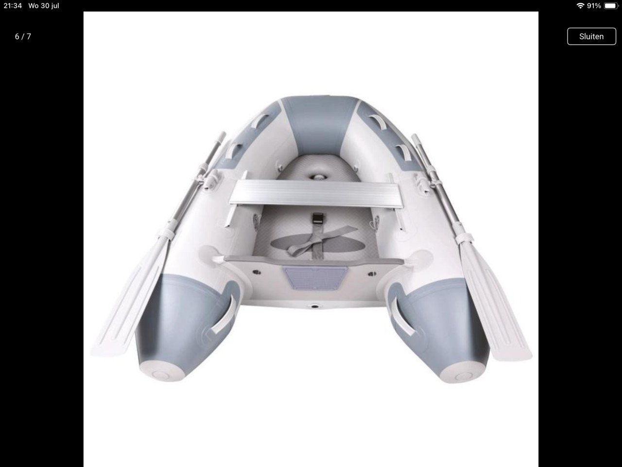 Talamex Highline X-light HXL 195 rubberboot met airdeck