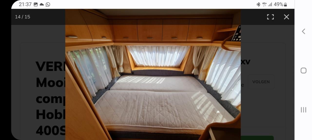 Prachtige caravan: Hobby 400SF de luxe