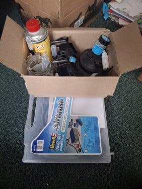 Airbrush + spulletjes ervoor