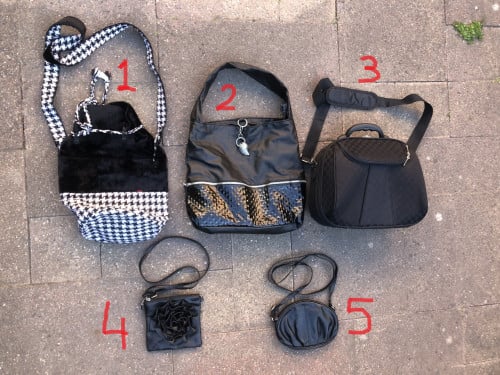Diverse schoudertassen , hardtop beautycase