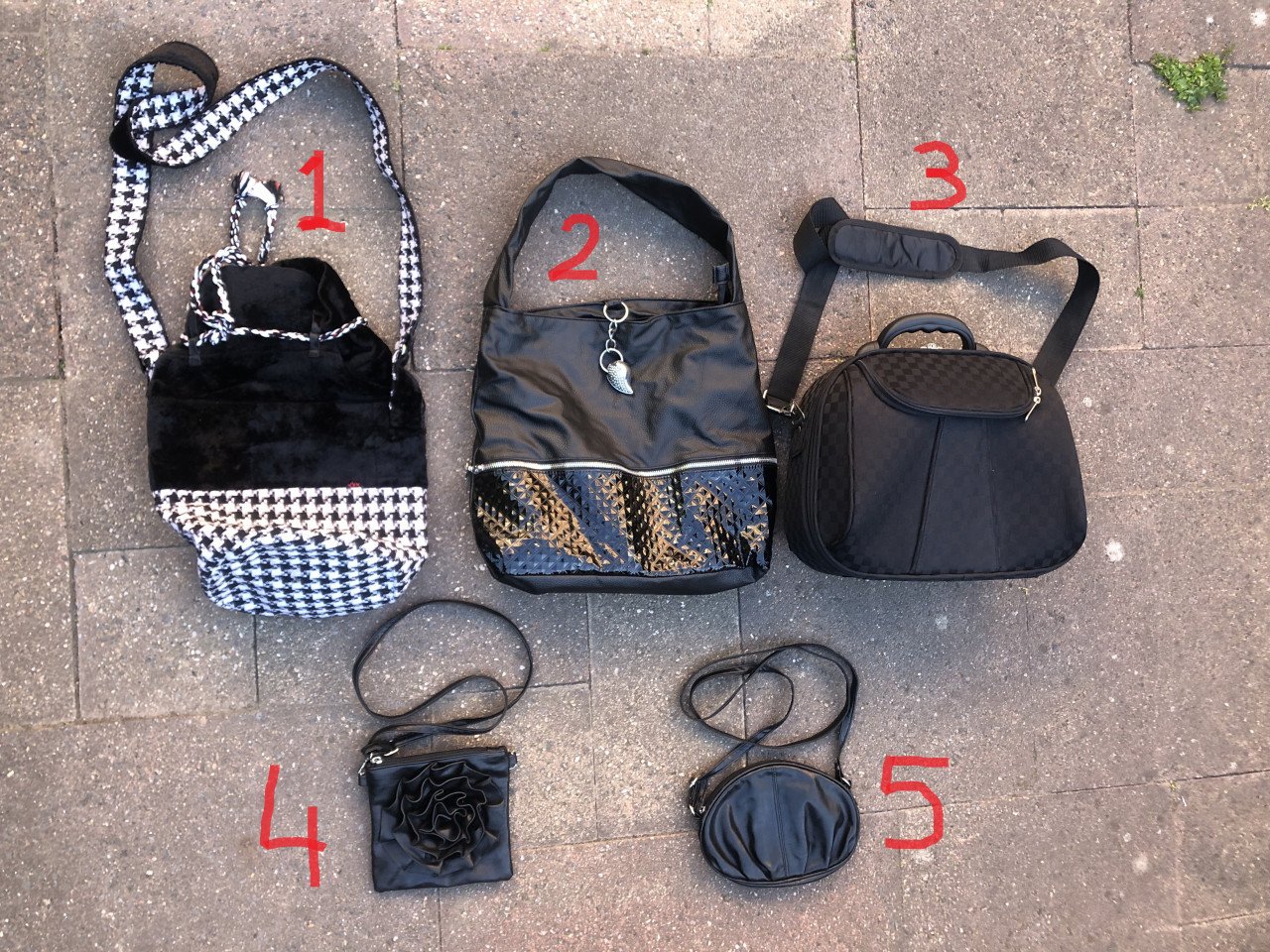 Diverse schoudertassen , hardtop beautycase