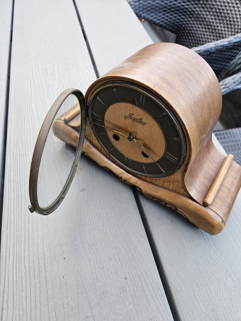 Prachtige kleine Junghans pendule, klein model, werkende staat...
