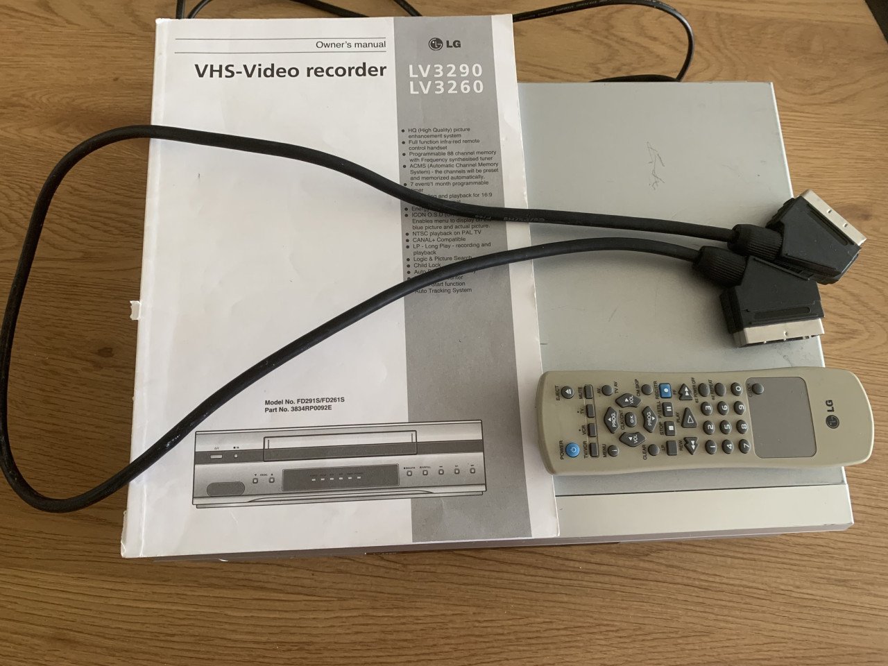 LG VHS-videorecorder z.g.a.n