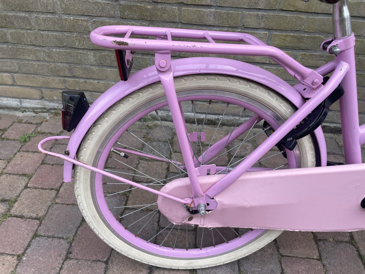 Meisjes fiets roze Spirit 22 inch