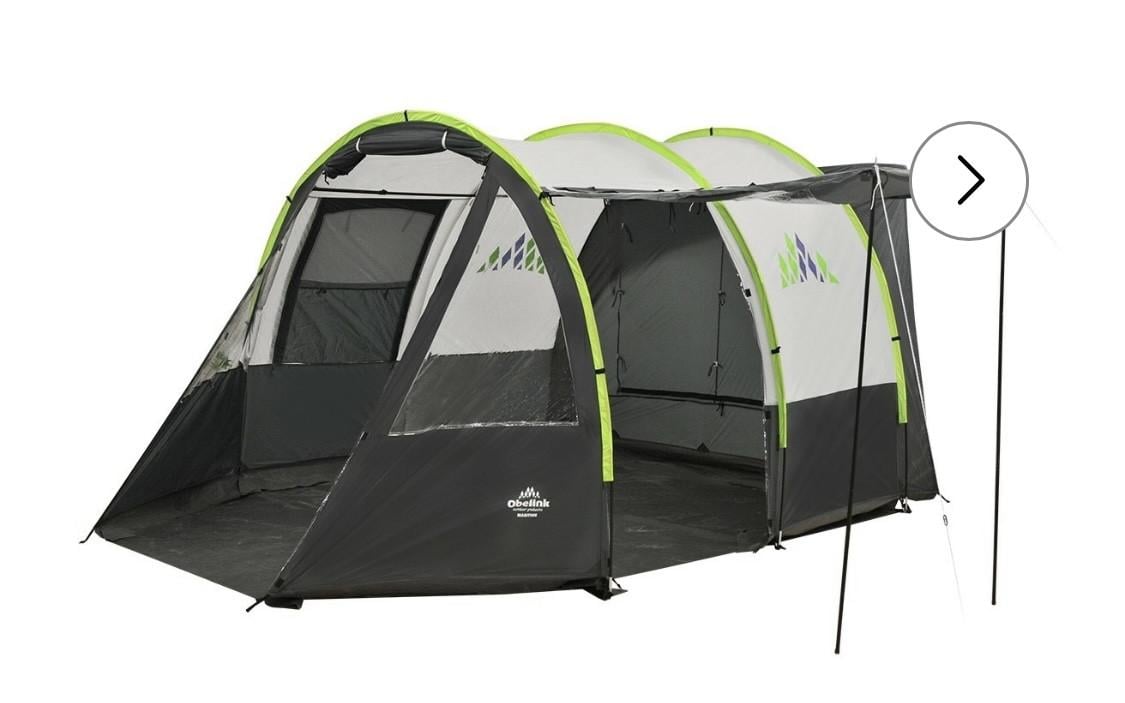 Een compacte 3-persoons bustent van Obelink Hypercamp, model A71136
