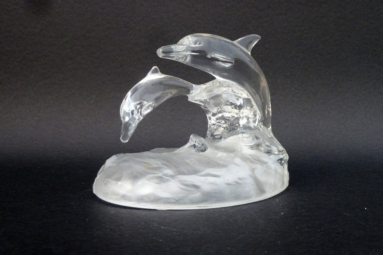 Cristal d' Arques - Kristallen beeldjes Zeedieren en Paarden