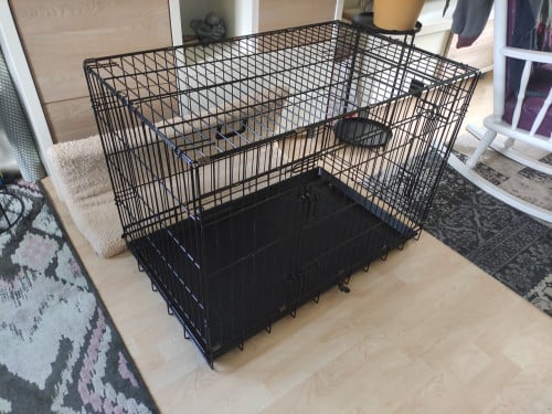 Bench zgan met kussen voor middelgrote hond of pup