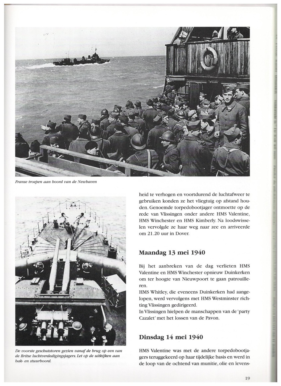HMS Valentine, gezonken voor Terneuzen 15 mei 1940