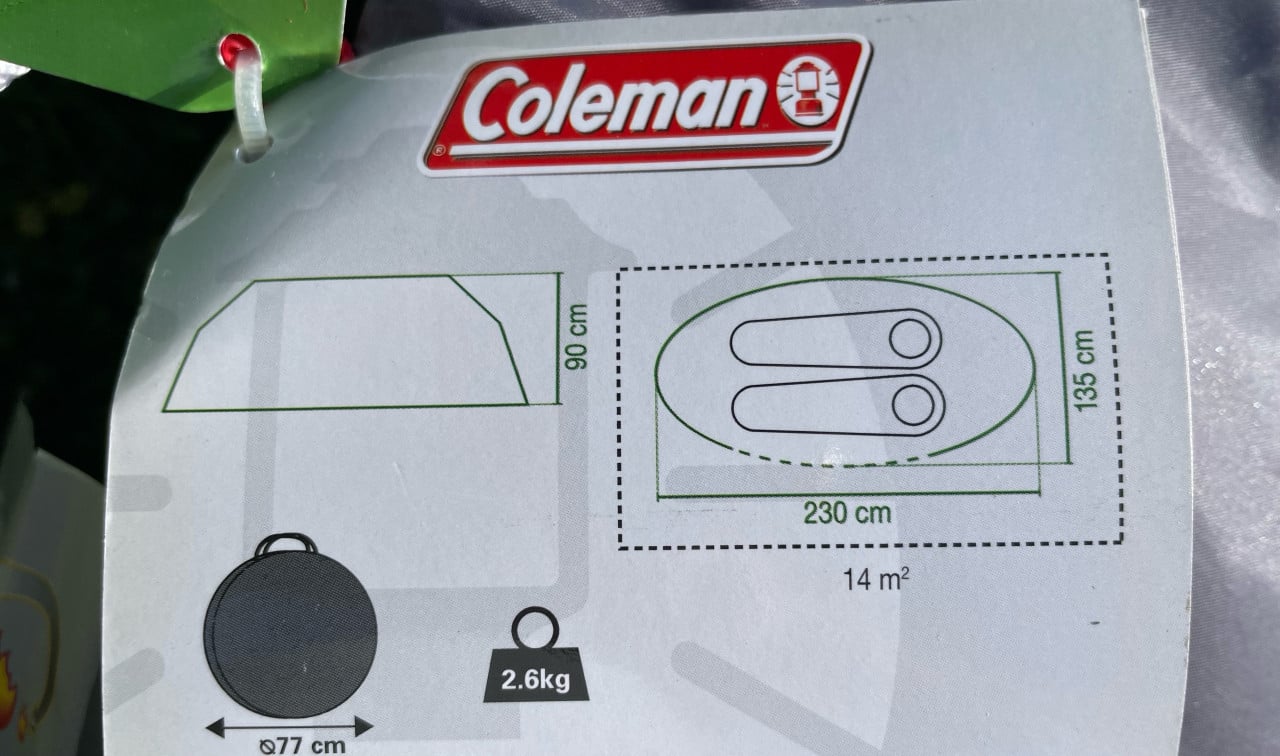 Pop- up tent Coleman 2 personen